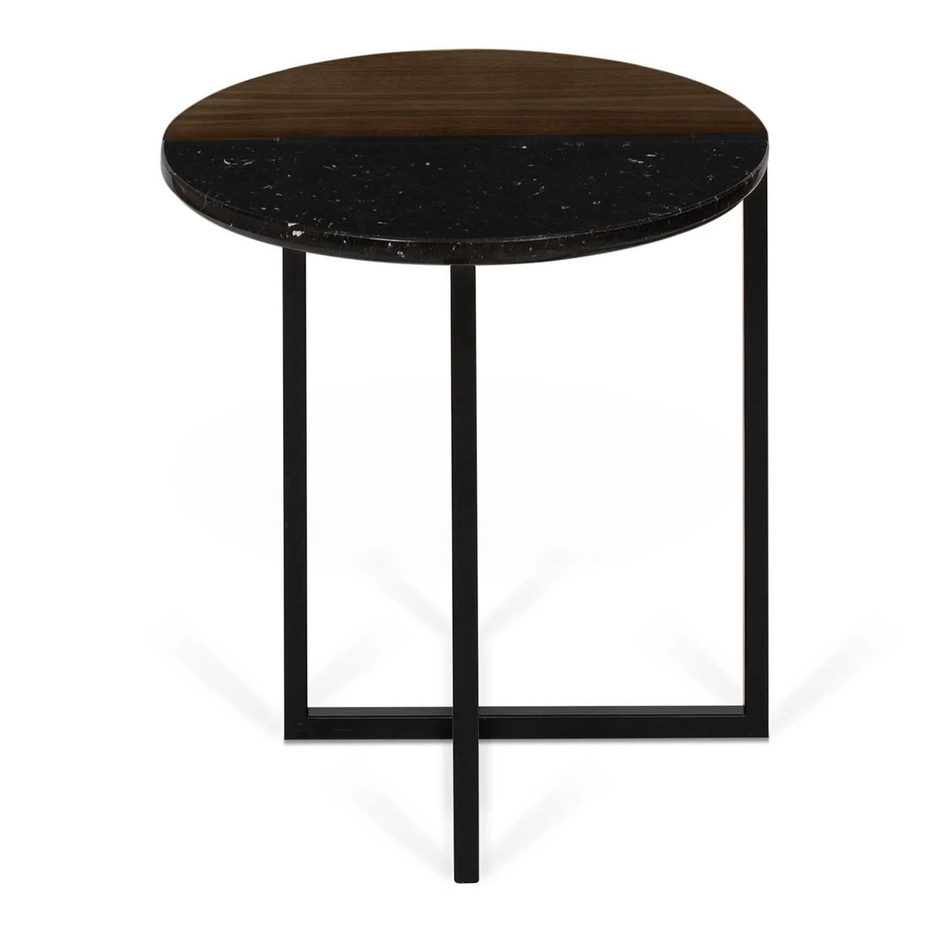Bijzettafel Sonata - Walnoot/zwart Marmer 8 Bijzettafel Sonata - Walnoot/zwart Marmer - Afbeelding 8