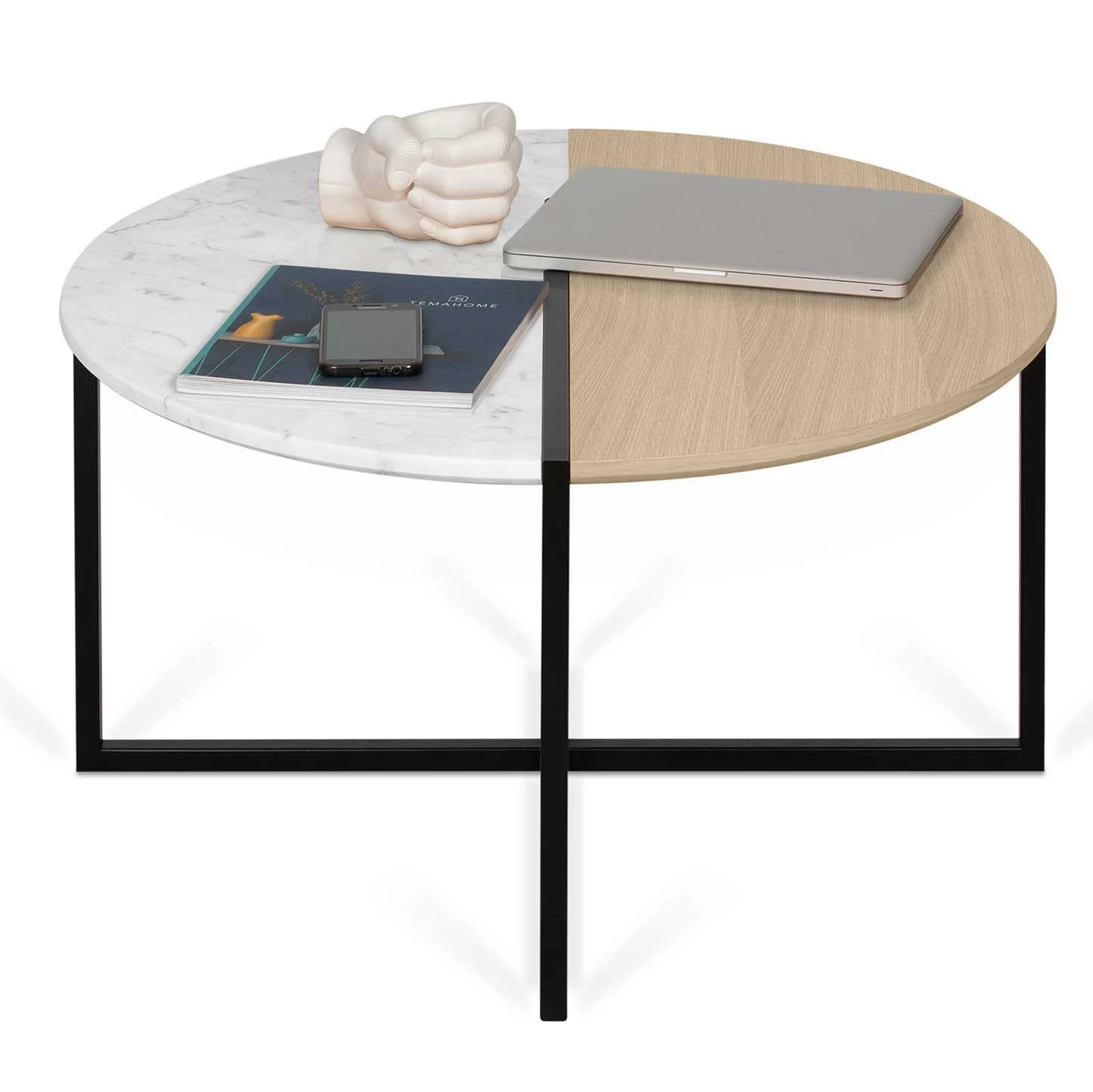 Salontafel Sonata - Eik/wit Marmer 14 Salontafel Sonata - Eik/wit Marmer - Afbeelding 14