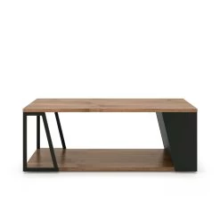 Salontafel Albi 100cm - Walnoot/zwart 8 Salontafel Albi 100cm - Walnoot/zwart -Collectie Woonkamermeubels 9003.629921 Albi Coffee Table Walnut and Pure Black 1 43d7