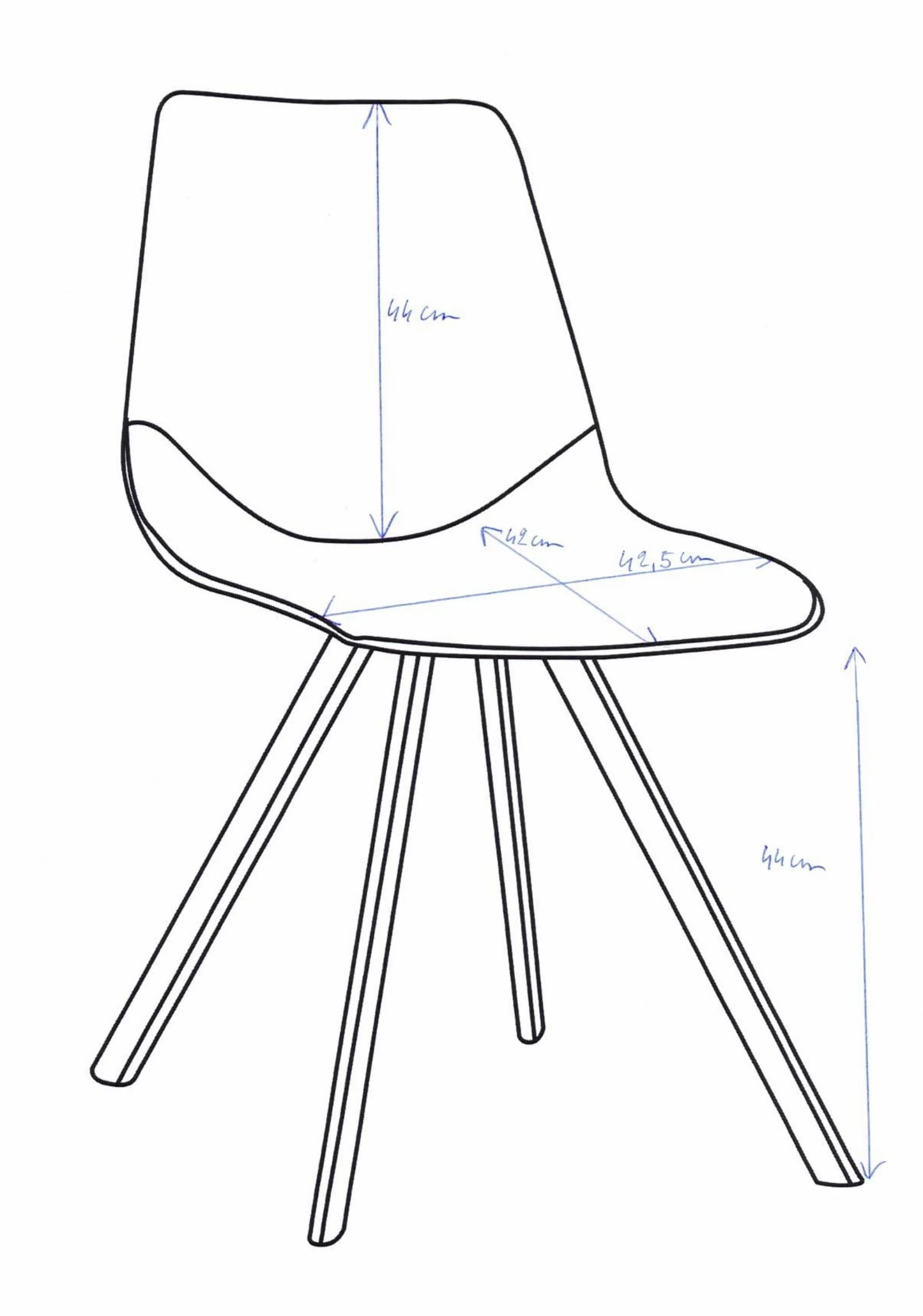 Stoel Norway - Zwart 2 Stoel Norway - Zwart - Afbeelding 2
