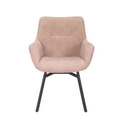 Draaistoel Modesta Ribfluweel - Beige 8 Draaistoel Modesta Ribfluweel - Beige -Collectie Woonkamermeubels 9400 1 A 8898