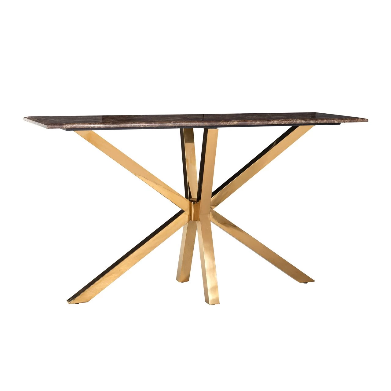 RICHMOND Sidetable Kondor 150x45cm - Marmer/goud 15 RICHMOND Sidetable Kondor 150x45cm - Marmer/goud - Afbeelding 15