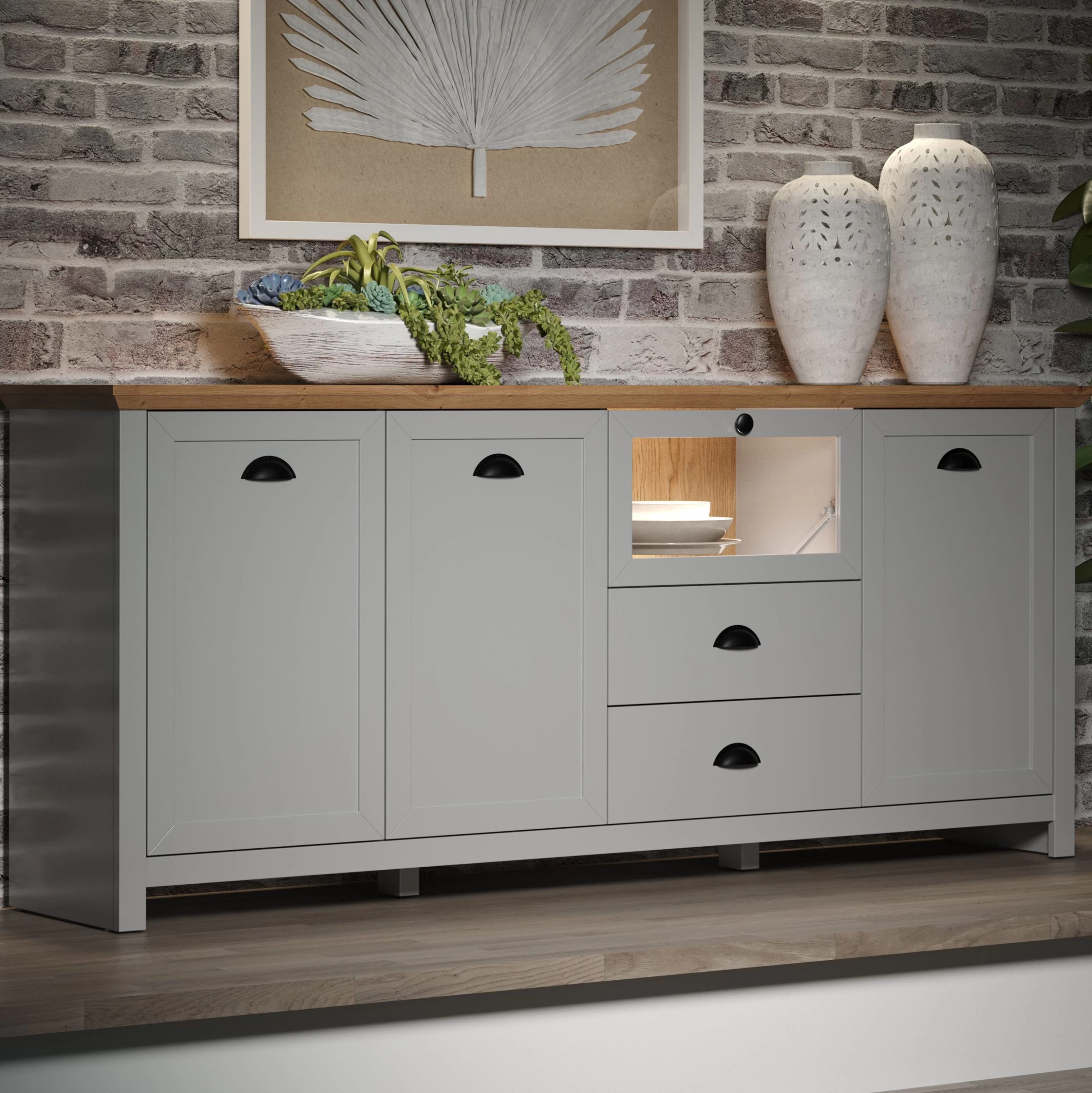 Dressoir Landside | 190 X 41 X 82 Cm | Artisan Oak 6 Dressoir Landside | 190 X 41 X 82 Cm | Artisan Oak - Afbeelding 6