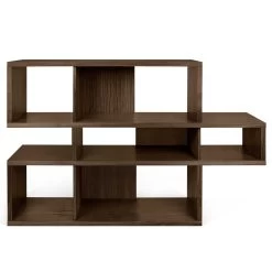 Boekenkast Lisbon 1 - Walnootfineer 8 Boekenkast Lisbon 1 - Walnootfineer -Collectie Woonkamermeubels 9500.314865 London 001 walnut walnut backs 1 53dd