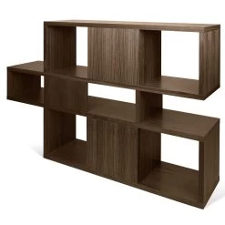 Boekenkast Lisbon 1 - Walnootfineer 7 Boekenkast Lisbon 1 - Walnootfineer -Collectie Woonkamermeubels 9500.314865 London 001 walnut walnut backs 3 08bc