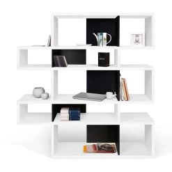 Boekenkast Lisbon | 156 X 34 X 160 Cm | Wit