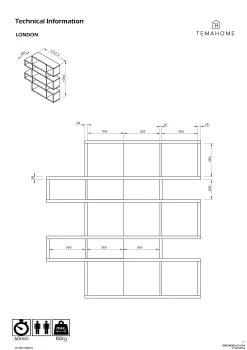 Boekenkast Lisbon | 156 X 34 X 160 Cm | Bruin -Collectie Woonkamermeubels 9500.314933 London 002 Walnut White Backs 6 bd17