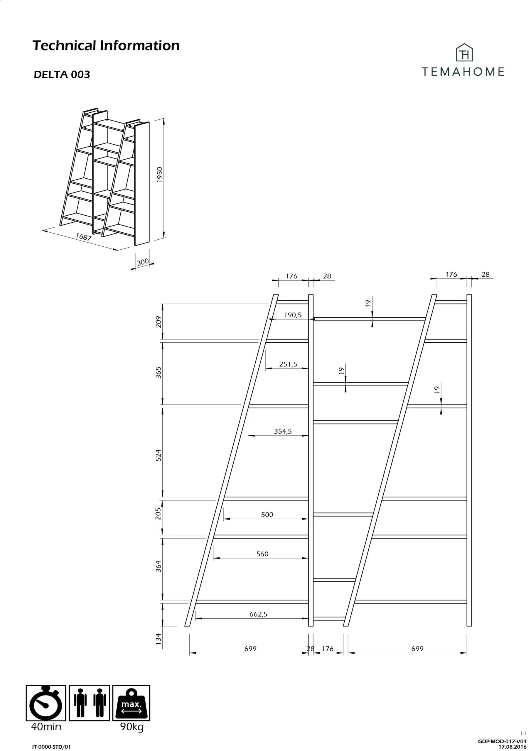 Opbergrek Dallas 3 - Wit 2 Opbergrek Dallas 3 - Wit - Afbeelding 2