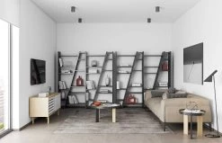 Opbergrek Dallas 4 - Zwart 17 Opbergrek Dallas 4 - Zwart -Collectie Woonkamermeubels 9500.315404 Delta 004 Black 8 320f