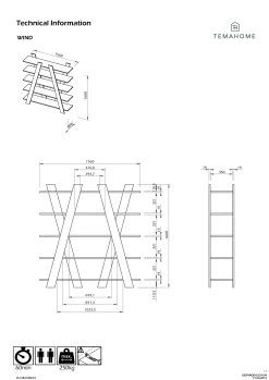 Rek Wind - Eik/wit 13 Rek Wind - Eik/wit -Collectie Woonkamermeubels 9500.318054 Wind white oak 10 3129