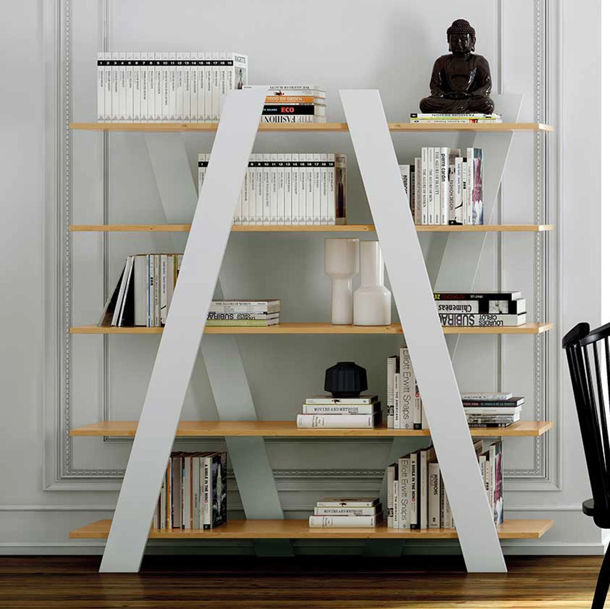 Rek Wind - Eik/wit 1 Rek Wind - Eik/wit