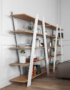 Rek Wind - Eik/wit 18 Rek Wind - Eik/wit -Collectie Woonkamermeubels 9500.318054 Wind white oak 4 66ea