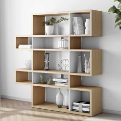 Boekenkast Lisbon 2 - Eik/wit