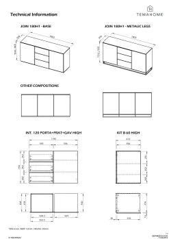 Collectie Woonkamermeubels -Collectie Woonkamermeubels 9500.404382 Join 180 H1 pure white with base 6 c98d 1