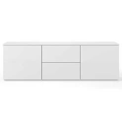 Dressoir Join 180cm Met 2 Deuren En 2 Laden - Mat Wit -Collectie Woonkamermeubels 9500.405266 Join180L1 Sideboard pure white with base 2 5a9e