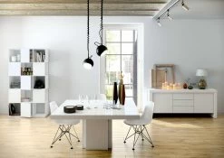 Eettafel Mundus 150 X 150 Cm - Hoogglans Wit -Collectie Woonkamermeubels 9500.612619 Dusk 150 High Gloss White 9 bb29