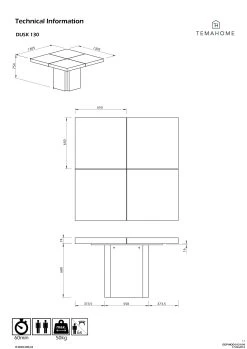 Eettafel Dust - 130x130 Cm 19 Eettafel Dust - 130x130 Cm -Collectie Woonkamermeubels 9500.613234 Dusk 130 Dining table Concrete 11 cd38