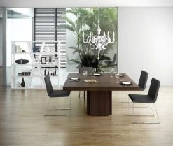 Eettafel Mundus 150 X 150 Cm - Chocoladefineer 9 Eettafel Mundus 150 X 150 Cm - Chocoladefineer -Collectie Woonkamermeubels 9500.620928 Dusk dining table chocolate 1 9c59