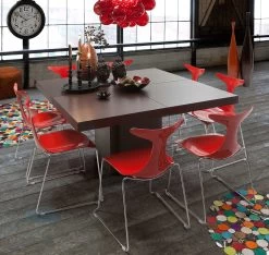 Eettafel Mundus 150 X 150 Cm - Chocoladefineer 7 Eettafel Mundus 150 X 150 Cm - Chocoladefineer -Collectie Woonkamermeubels 9500.620928 Dusk dining table chocolate 2 1922