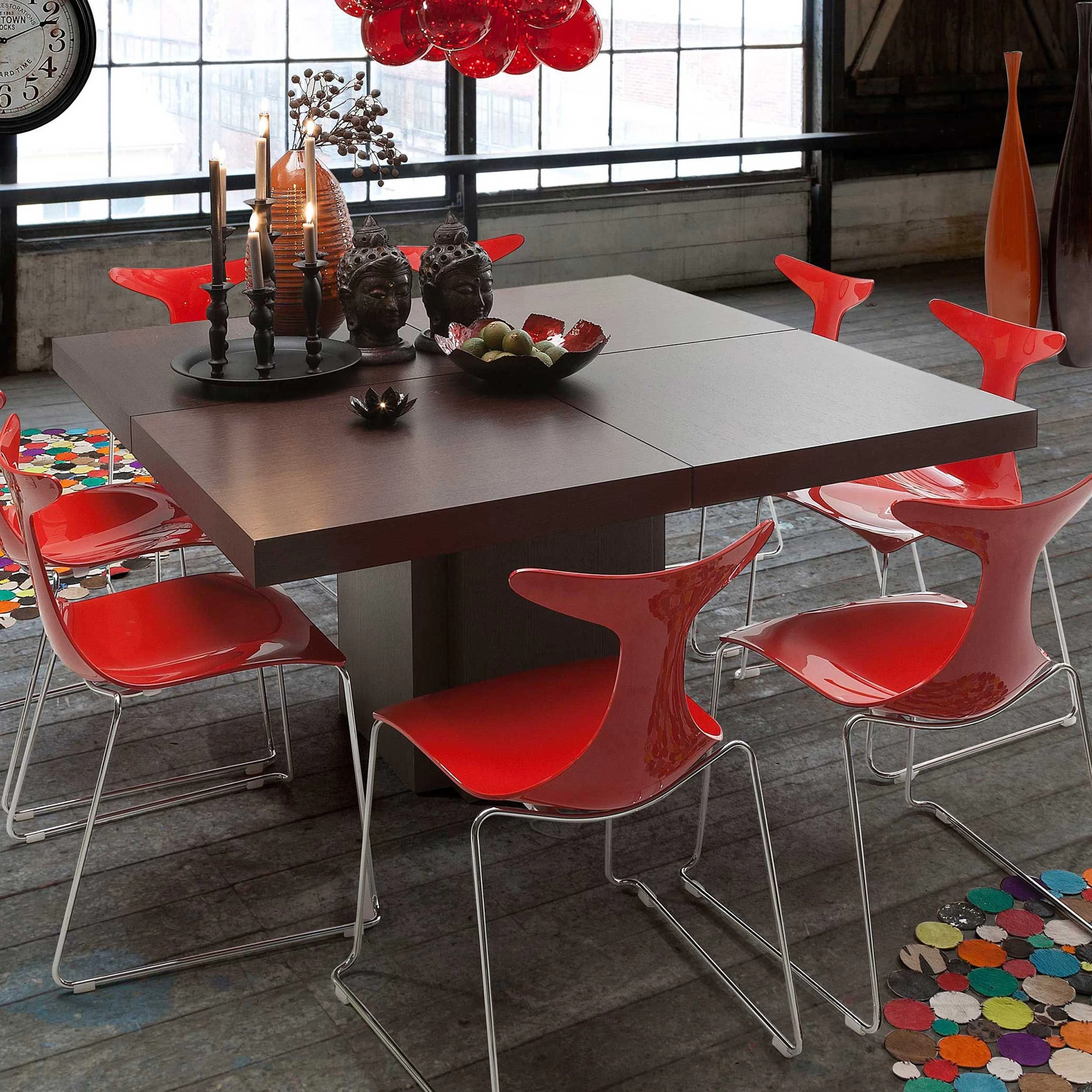 Eettafel Mundus 150 X 150 Cm - Chocoladefineer 1 Eettafel Mundus 150 X 150 Cm - Chocoladefineer