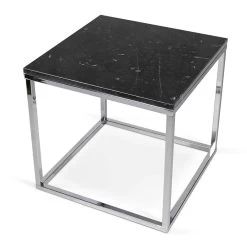 Bijzettafel Prairie - Zwart Marmer/chroom 7 Bijzettafel Prairie - Zwart Marmer/chroom -Collectie Woonkamermeubels 9500.625022 Prairie50 black marble Top chrome legs 1 5924