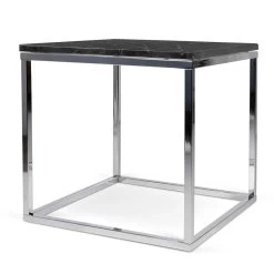 Bijzettafel Prairie - Zwart Marmer/chroom 8 Bijzettafel Prairie - Zwart Marmer/chroom -Collectie Woonkamermeubels 9500.625022 Prairie50 black marble Top chrome legs 4 884a