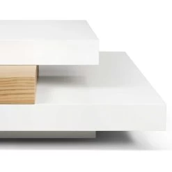 Salontafel Selena 90x90 - Wit/eik -Collectie Woonkamermeubels 9500.625237 Slate white oak 8 a691