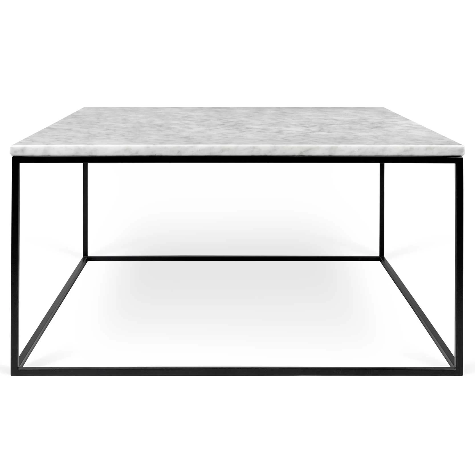 Salontafel Gleam 75x75 - Wit Marmer/staal 3 Salontafel Gleam 75x75 - Wit Marmer/staal - Afbeelding 3