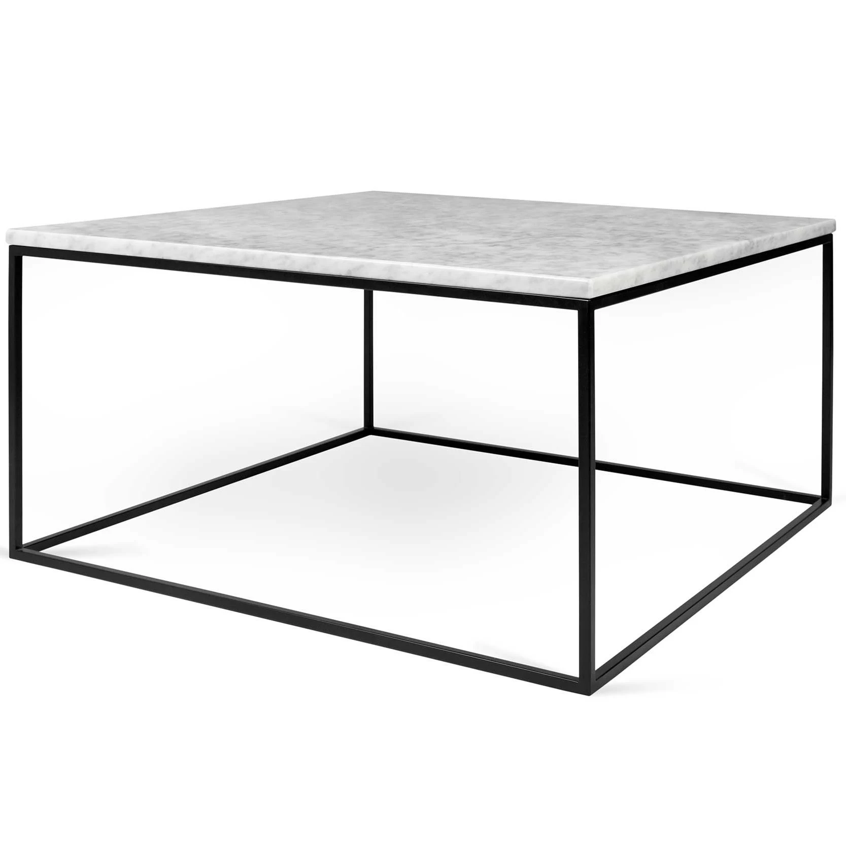 Salontafel Gleam 75x75 - Wit Marmer/staal 4 Salontafel Gleam 75x75 - Wit Marmer/staal - Afbeelding 4