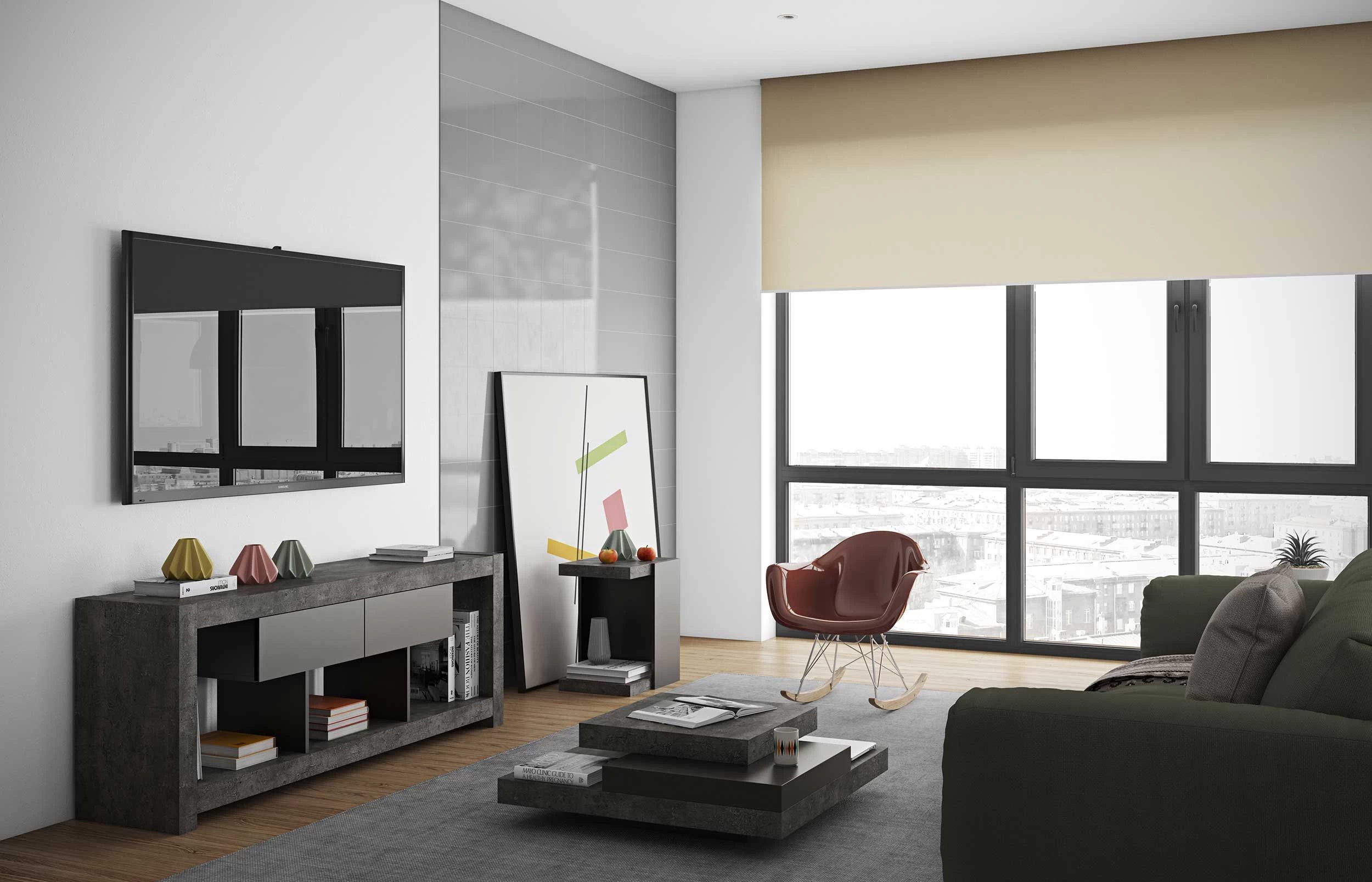 Salontafel Slato 90x90 Met 3 Niveaus - Beton/zwart 6 Salontafel Slato 90x90 Met 3 Niveaus - Beton/zwart - Afbeelding 6