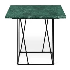 Bijzettafel Helix - Groen Marmer -Collectie Woonkamermeubels 9500.627330 helix 50 green marble black steel 1 8e79