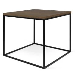 Bijzettafel Gleam 50x50 - Walnoot/staal 12 Bijzettafel Gleam 50x50 - Walnoot/staal -Collectie Woonkamermeubels 9500.628788 Gleam 50 Walnut Black Steel 3 a67e