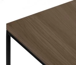 Salontafel Gleam 75x75 - Walnoot/staal -Collectie Woonkamermeubels 9500.628795 Gleam 75 Walnut Black Steel 5 828b