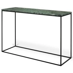 Sidetable Gleam 120cm - Groen Marmer/staal