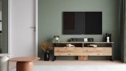 Modern TV-meubel Met Melamine Coating | Atlantic Pine | 100% Spaanplaat | 180x56x35,5cm 10 Modern TV-meubel Met Melamine Coating | Atlantic Pine | 100% Spaanplaat | 180x56x35,5cm -Collectie Woonkamermeubels 956LCS1667 20 203 3eb3