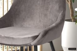 Stoel Mirano Fluweel/metaal - Grijs -Collectie Woonkamermeubels 9611 9 d2 9d2f