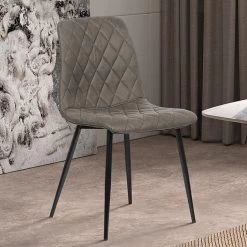 Eetkamerstoel Maletto-grijs