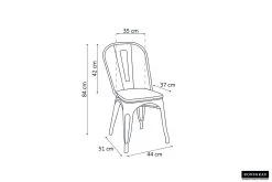 Stoel Victoria - Wit -Collectie Woonkamermeubels 9618 p 2899