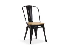 Eetkamerstoel Victory - Zwart/lichtbruin -Collectie Woonkamermeubels 9622 2 w1 9ccb