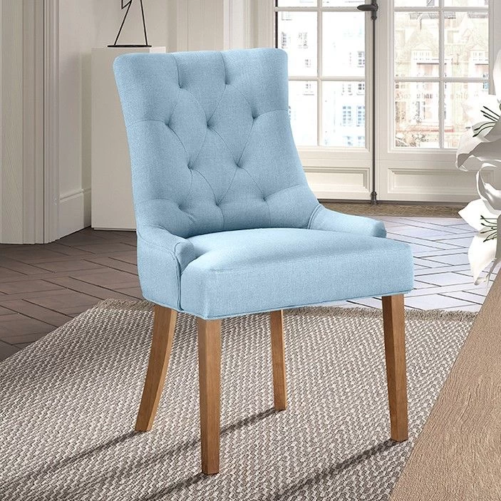 Eetkamerstoel Anny - Lichtblauw 1 Eetkamerstoel Anny - Lichtblauw