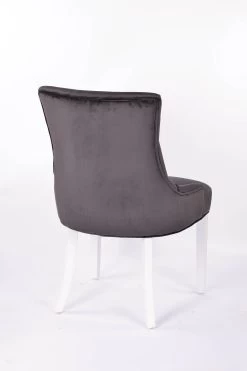 Stoel Christa Velours - Grijs/witte Poten 10 Stoel Christa Velours - Grijs/witte Poten -Collectie Woonkamermeubels 9702 3 D 5256