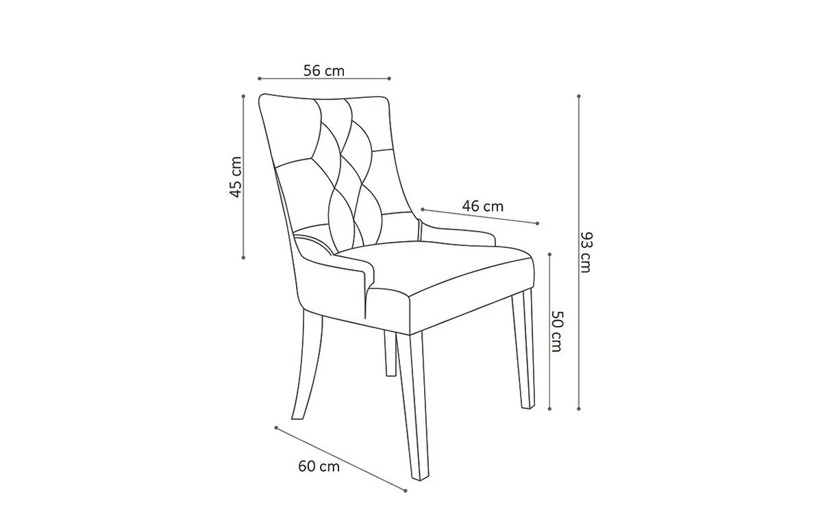 Stoel Christa Velours - Grijs/witte Poten 3 Stoel Christa Velours - Grijs/witte Poten - Afbeelding 3