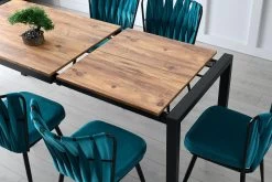 Eettafel Met Melamine Coating | Metalen Poten | 120-187cm Breedte | Atlantic Pine 16 Eettafel Met Melamine Coating | Metalen Poten | 120-187cm Breedte | Atlantic Pine -Collectie Woonkamermeubels 974NMB1161 20 203 6767