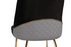 Vella Stoel-set-100% Metalen Frame, Zitting Fluweel/Faux Leer, Goud Zwart 14 Vella Stoel-set-100% Metalen Frame, Zitting Fluweel/Faux Leer, Goud Zwart -Collectie Woonkamermeubels 974NMB1202 20 205 780a