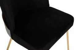 Vella Stoel-set-100% Metalen Frame, Zitting Fluweel/Faux Leer, Goud Zwart 13 Vella Stoel-set-100% Metalen Frame, Zitting Fluweel/Faux Leer, Goud Zwart -Collectie Woonkamermeubels 974NMB1202 20 207 6917