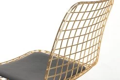 Vella Stoel Set | 2-Delig | 100% Metalen Frame | Leren Zitting | Goud -Collectie Woonkamermeubels 974NMB1208 20 203 e0fc