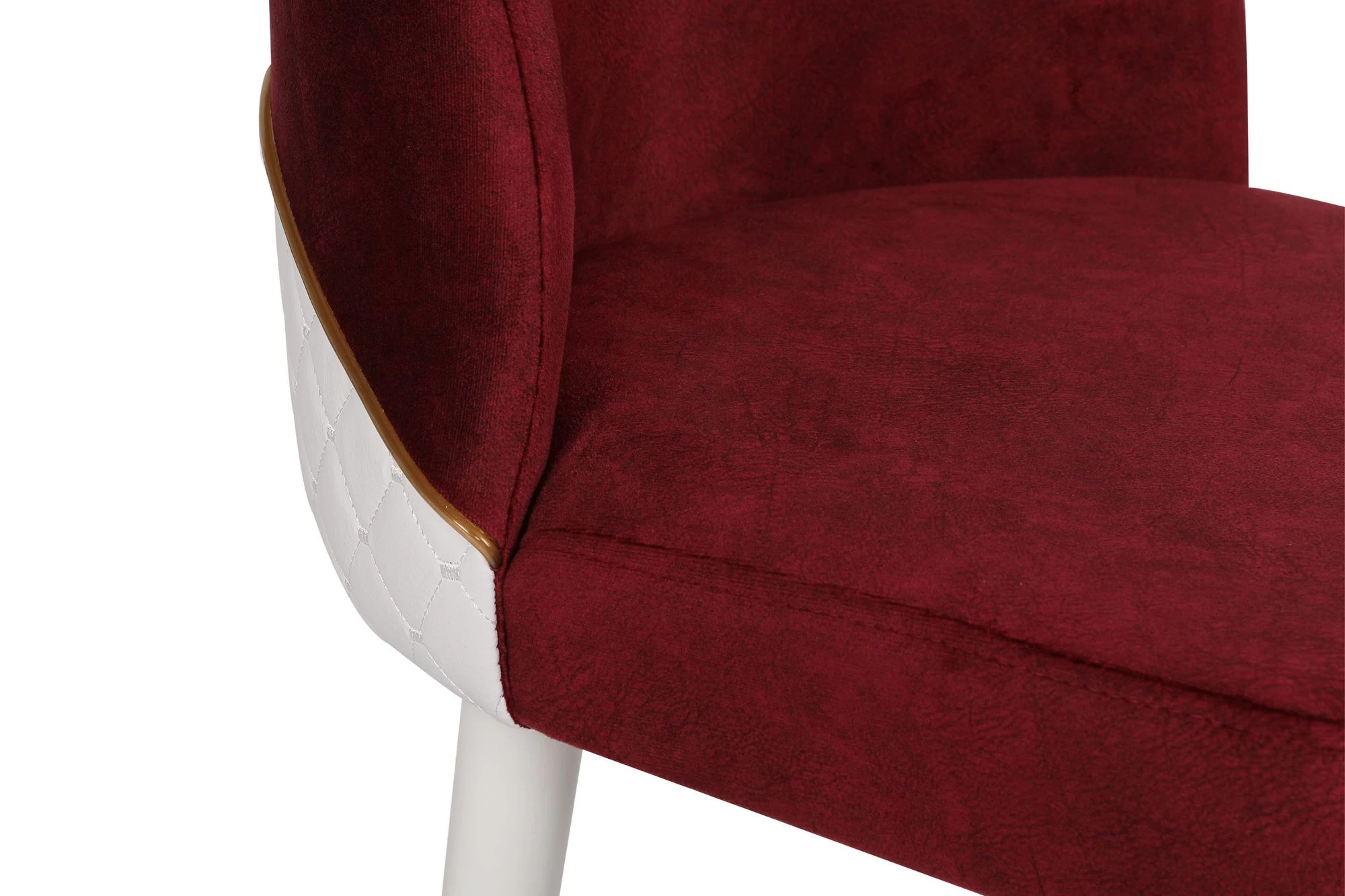 Vella Stoel Set - Metalen Frame, Fluwelen Stof, Haagbeukenhouten Poten 3 Vella Stoel Set - Metalen Frame, Fluwelen Stof, Haagbeukenhouten Poten - Afbeelding 3