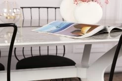 Vella Eettafel | 180x75x80 Cm | Wit | Plastic Poten -Collectie Woonkamermeubels 974NMB1502 20 204 f6ec