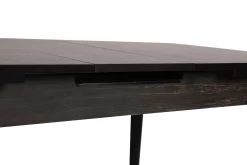 Vella Eettafel | Melamine Gecoat | Plastic Poten | 130 30x79x80 Cm | 50 Kg | Zwart -Collectie Woonkamermeubels 974NMB1507 20 2012 d106