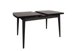 Vella Eettafel | Melamine Gecoat | Plastic Poten | 130 30x79x80 Cm | 50 Kg | Zwart -Collectie Woonkamermeubels 974NMB1507 20 204 2c2f